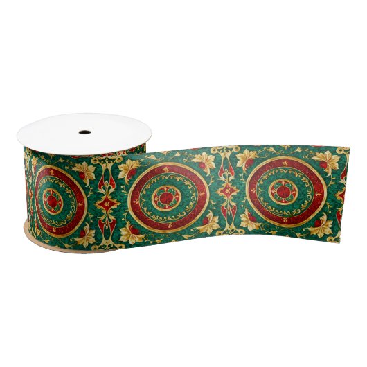 Dekorative Blumenweihnachtsfeiertage Satin Ribbon Satinband (Spule)