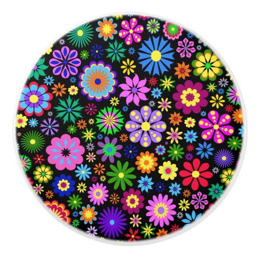 Dekorative Blumenwerfer-Knobs - SRF Keramikknauf (Vorderseite)