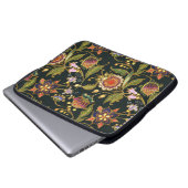 Dekorative Blüte: Akrylgolden Lila. Laptopschutzhülle (Vorne Knopf)