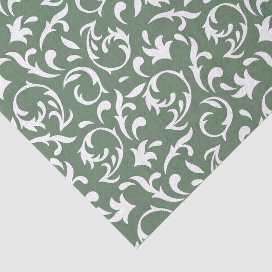 Dekorative Blütenblätter im Weißzwirn Seidenpapier (Ausschnitt)