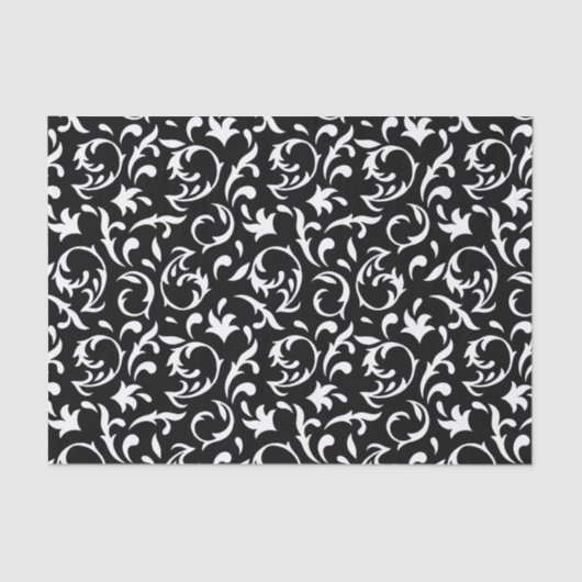 Dekorative Blütenblätter im Weißzwirn Seidenpapier (Vorderseite)