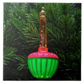 Dekorative Bubble Light Holiday Foto Tile & Box Fliese (Vorderseite)