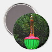 Dekorative Bubble Light Holiday Magnet (Vorderseite/Rückseite)