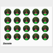 Dekorative Bubble Light Holiday Stickers (Blatt)