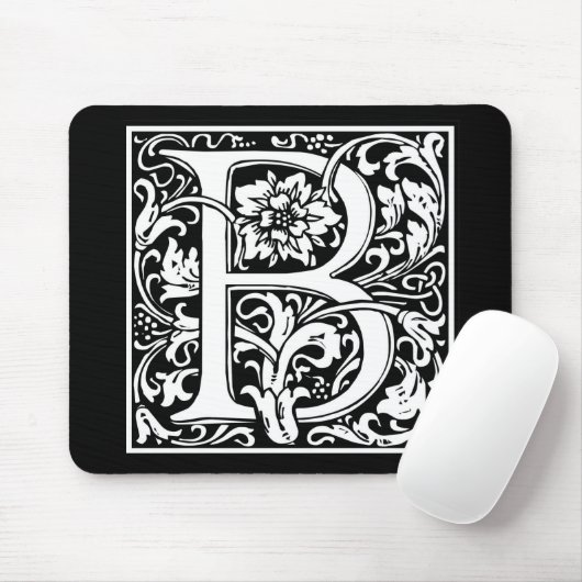 Dekorative Buchstabe-Initiale "B" Mousepad (Mit Mouse)
