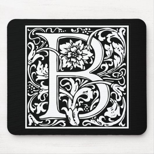 Dekorative Buchstabe-Initiale "B" Mousepad (Vorne)