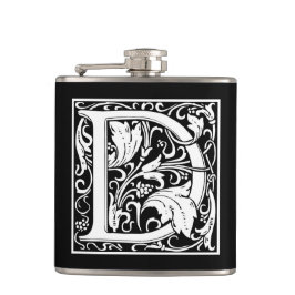 Dekorative Buchstabe-Initiale "D" Flachmann