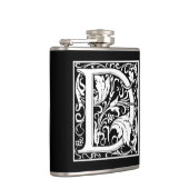 Dekorative Buchstabe-Initiale "D" Flachmann (Rechts)