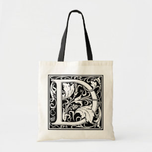 Dekorative Buchstabe-Initiale "D" Tragetasche