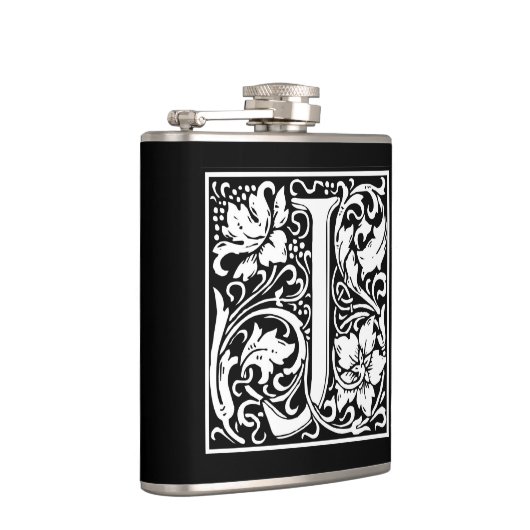 Dekorative Buchstabe-Initiale "J" Flachmann (Rechts)