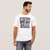 Dekorative Buchstabe-Initiale "J" T-Shirt (Vorne ganz)
