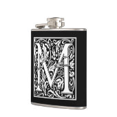 Dekorative Buchstabe-Initiale "M" Flachmann (Links)