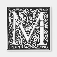 Dekorative Buchstabe-Initiale "M"