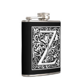 Dekorative Buchstabe-Initiale "Z" Flachmann (Rechts)