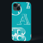 Dekorative Buchstaben auf blauem Hintergrund Case-Mate iPhone Hülle<br><div class="desc">Eine echte Alphabet-Suppe erwartet Sie beim Kauf dieses Ausdrucks dekorativer Buchstaben auf blauem Hintergrund. Das Vision Studio ist eine großartige Ergänzung zu einem Kinderzimmer oder einem Spielzimmer. Bestellen Sie noch heute einen Ausdruck!</div>