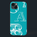 Dekorative Buchstaben auf blauem Hintergrund Case-Mate iPhone Hülle<br><div class="desc">Eine echte Alphabet-Suppe erwartet Sie beim Kauf dieses Ausdrucks dekorativer Buchstaben auf blauem Hintergrund. Das Vision Studio ist eine großartige Ergänzung zu einem Kinderzimmer oder einem Spielzimmer. Bestellen Sie noch heute einen Ausdruck!</div>