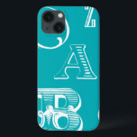 Dekorative Buchstaben auf blauem Hintergrund Case-Mate iPhone Hülle<br><div class="desc">Eine echte Alphabet-Suppe erwartet Sie beim Kauf dieses Ausdrucks dekorativer Buchstaben auf blauem Hintergrund. Das Vision Studio ist eine großartige Ergänzung zu einem Kinderzimmer oder einem Spielzimmer. Bestellen Sie noch heute einen Ausdruck!</div>