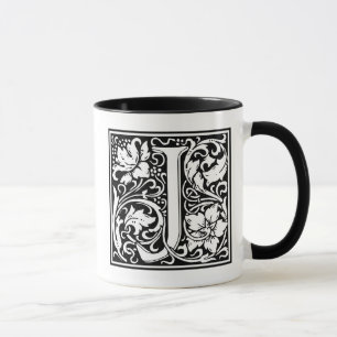 Dekorative Buchstaben Initial "J" Tasse