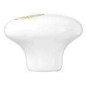 Dekorative Buchstaben P Monogramm Handgriff Knopf Keramikknauf (Seitenansicht)