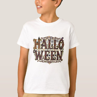 Dekorative Buchstabentypografie T-Shirt