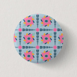 Dekorative bunte Fliese Button