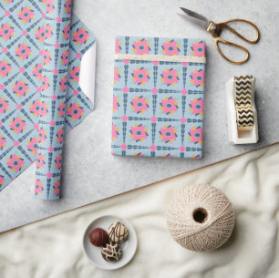Dekorative bunte Fliese Geschenkpapier
