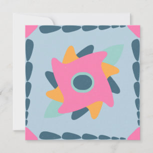 Dekorative bunte Fliese Karte