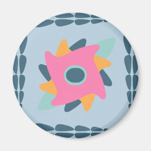 Dekorative bunte Fliese Magnet