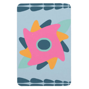 Dekorative bunte Fliese Magnet