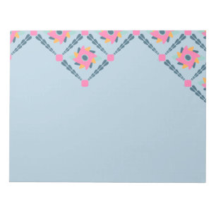 Dekorative bunte Fliese Notizblock