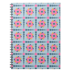 Dekorative bunte Fliese Notizblock