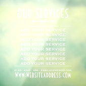 Dekorative Business Services und Informationen Fensteraufkleber (Blatt 3)