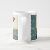 Dekorative Butterfly Brocade von Vision Studio Jumbo-Tasse (Rückseite)