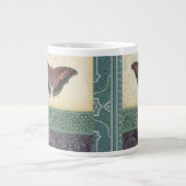 Dekorative Butterfly Brocade von Vision Studio Jumbo-Tasse (Vorderseite)