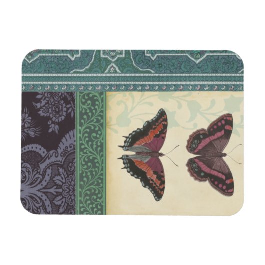 Dekorative Butterfly Brocade von Vision Studio Magnet (Horizontal)