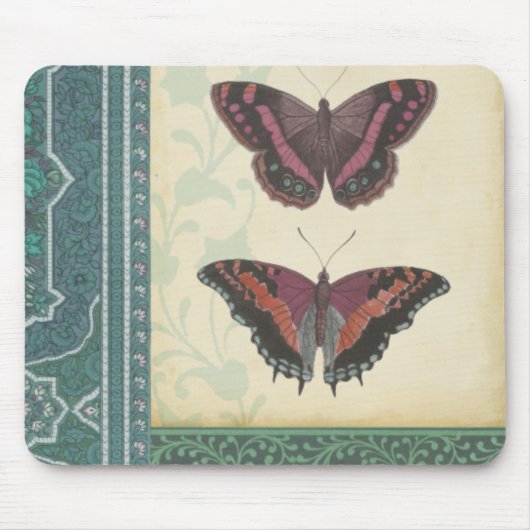 Dekorative Butterfly Brocade von Vision Studio Mousepad (Vorne)