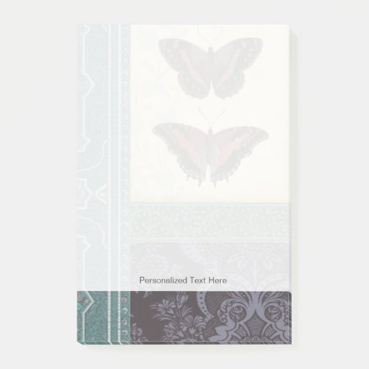 Dekorative Butterfly Brocade von Vision Studio Post-it Klebezettel (Vorderseite)