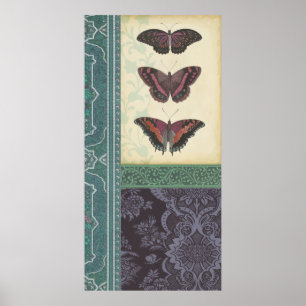 Dekorative Butterfly Brocade von Vision Studio Poster