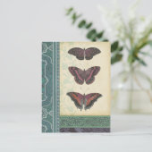 Dekorative Butterfly Brocade von Vision Studio Postkarte (Stehend Vorderseite)