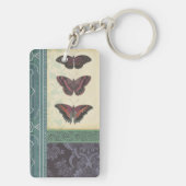 Dekorative Butterfly Brocade von Vision Studio Schlüsselanhänger (Rückseite)