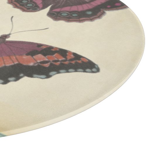 Dekorative Butterfly Brocade von Vision Studio Schneidebrett (Ecke)