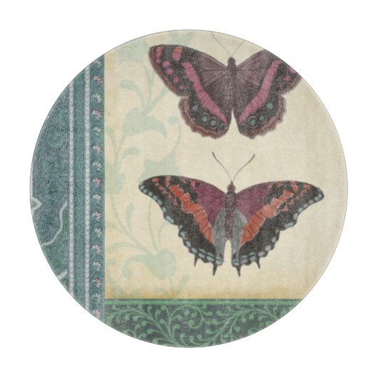 Dekorative Butterfly Brocade von Vision Studio Schneidebrett (Vorderseite)