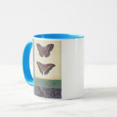 Dekorative Butterfly Brocade von Vision Studio Tasse (Vorderseite Links)