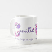 Dekorative C Monogramm-Tasse Kaffeetasse (Vorderseite Links)