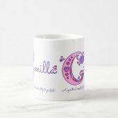 Dekorative C Monogramm-Tasse Kaffeetasse (Mittel)