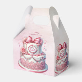 Dekorative Cake Pink Bow Gevor Box Geschenkschachtel