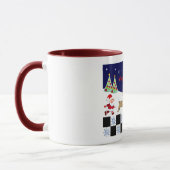 Dekorative Cartoon-WeihnachtsTasse Tasse (Links)