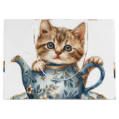 Dekorative Cat Gift Bags Große Geschenktüte (Vorderseite)