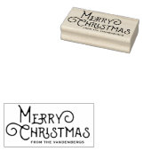 Dekorative Custom Merry Weihnachtskautschuk Art Br Gummistempel (Stempel)