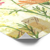 Dekorative Daisies Poster (Ecke)